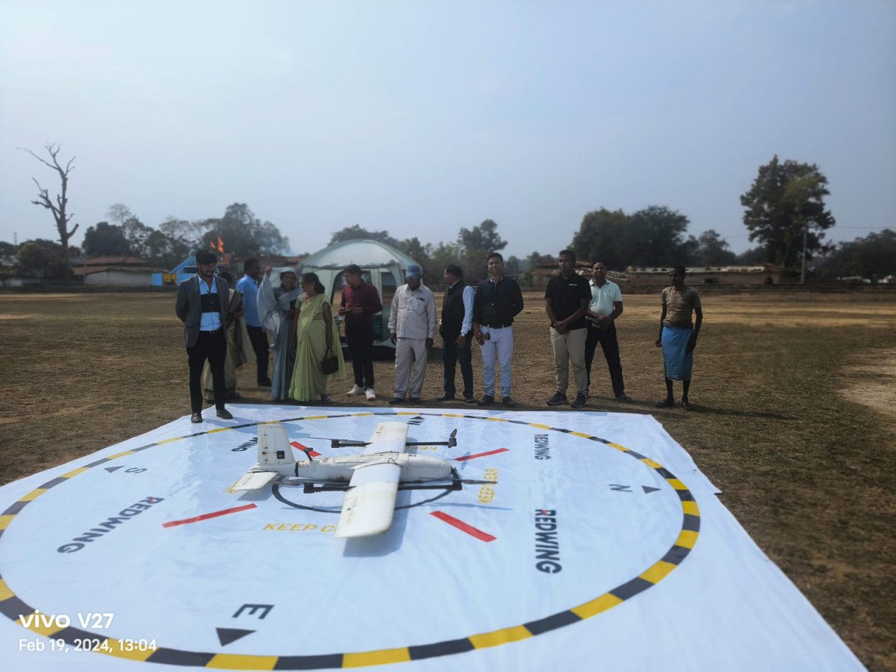 Drone Test Flight: Drone test flight of 40 kilometers distance organized for blood sample transportation