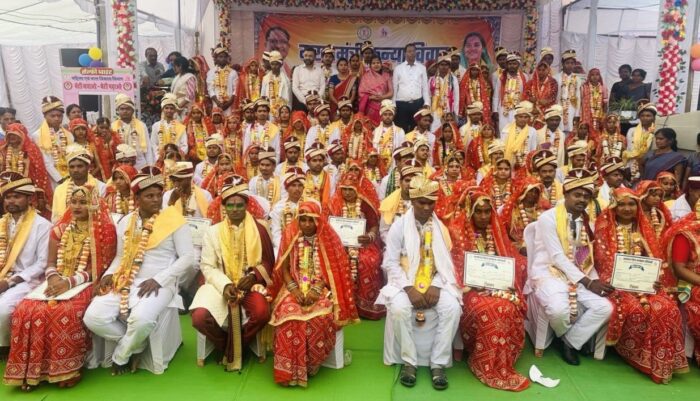 CM Kanya Vivah Yojana: The dream of marriage of daughters of poor families is coming true...185 couples tied the knot with the chanting of Vedic mantras.